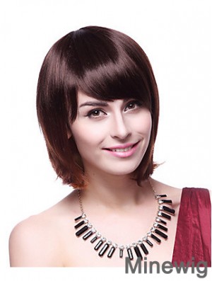 Chin Length Bobs Straight Auburn Fabulous Synthetic Wigs