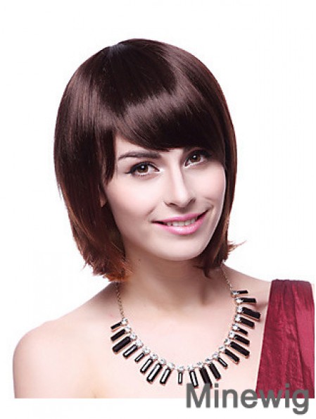 Chin Length Bobs Straight Auburn Fabulous Synthetic Wigs