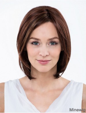 11 inch Straight Red Synthetic Shoulder Length Capless Wig Bobs
