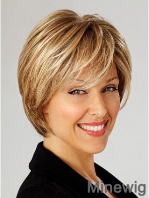 Beautiful Short Straight Capless Blonde High Quality Bob Wigs