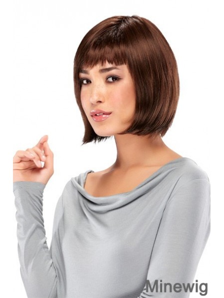 Lace Front Chin Length Straight Auburn New Bob Wigs