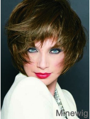 Short Straight Monofilament Blonde Cheapest Bob Wigs