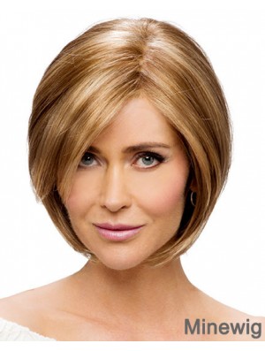 Monofilament Straight Chin Length Synthetic Buy Blonde Bob Wig