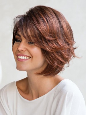 8 inch Short Capless Red Women's Bob Wigs