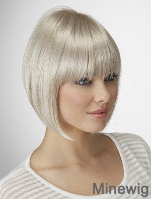 Straight Chin Length 10 inch Capless Great Bob Wigs