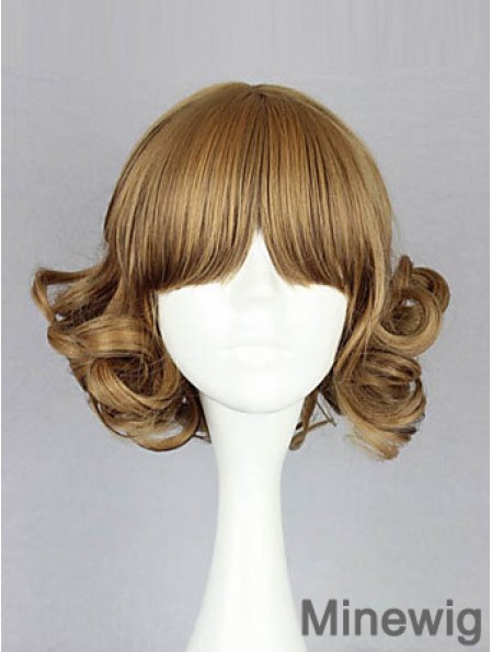 Capless Chin Length Wavy Blonde Amazing Bob Wigs