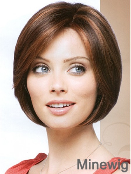 Capless Chin Length Straight Auburn Cheapest Bob Wigs