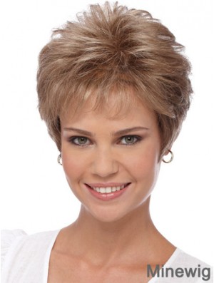 Short Wigs For Women With Capless Boycuts Cropped Length Wavy Style