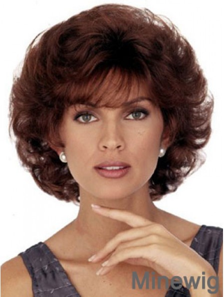 Chin Length Curly Capless Wigs For Sale