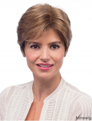 Blonde Lace Front Wigs Short Length Layered Cut Wavy Style