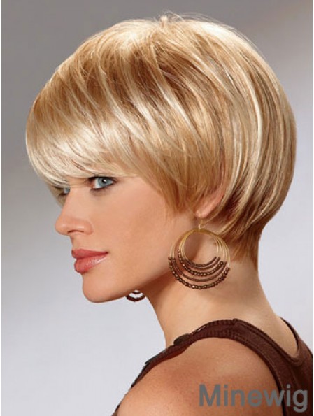 Short Bob Wigs For Women With Capless Straight Style Short Length