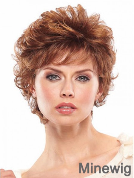 Short Wavy Capless Wigs For Women