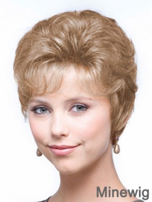 Wavy Blonde Ideal Cropped Classic Lady Wig