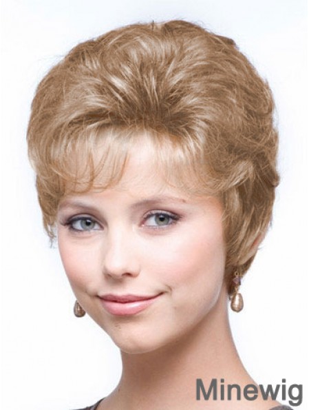 Wavy Blonde Ideal Cropped Classic Lady Wig