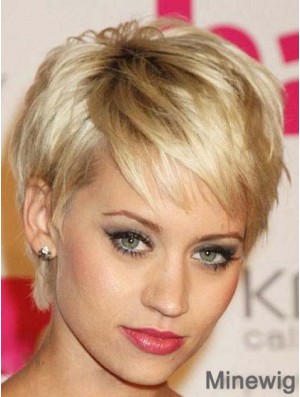 Short Pixie Haircuts Wigs Cropped Length Straight Style Boycuts