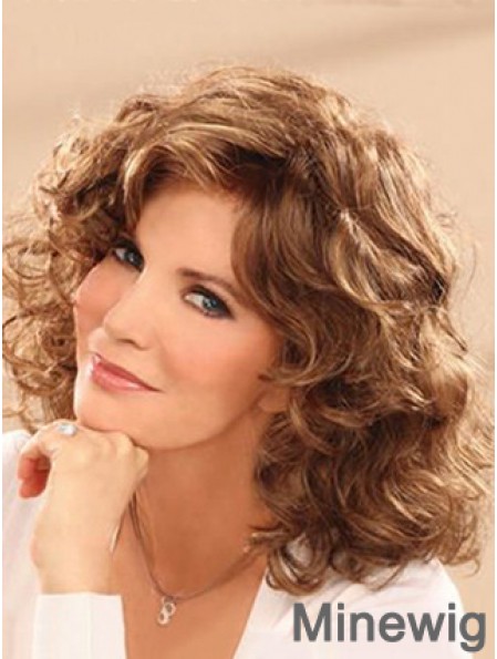 Shoulder Length Wavy Layered Full Lace Brown Comfortable 14 inch Jaclyn Smith Wigs