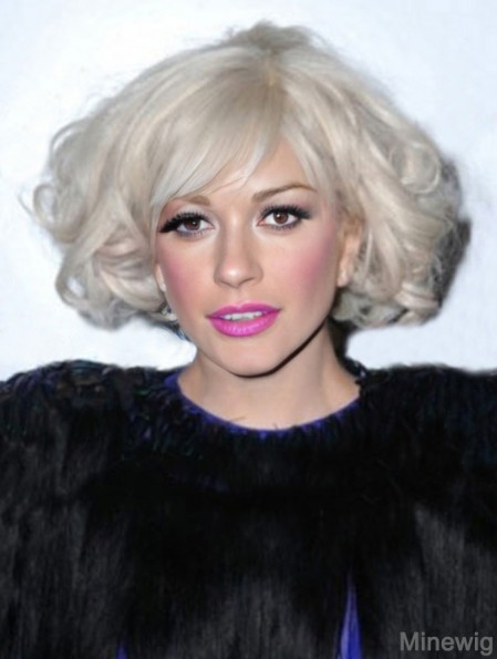 Lady Gaga Wig Chin Length Curly Style Layered Cut