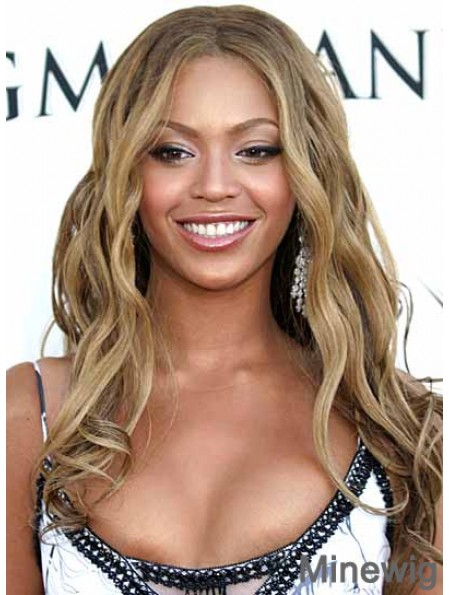 Long Capless Blonde Synthetic Wavy 16 inch Beyonce Wig UK