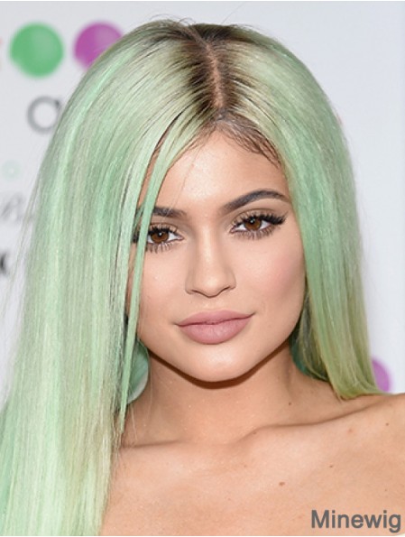 Fashion 18 inch Long Straight Without Bangs Capless Kylie Jenner Wigs