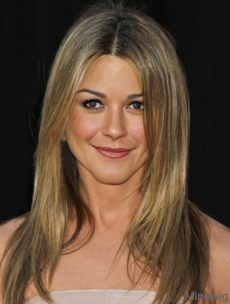 Jennifer Aniston Wigs Long Length Straight Style Blonde Color