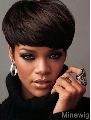 Rihanna Wigs For Sale UK Indian Remy Boycuts Straight Style