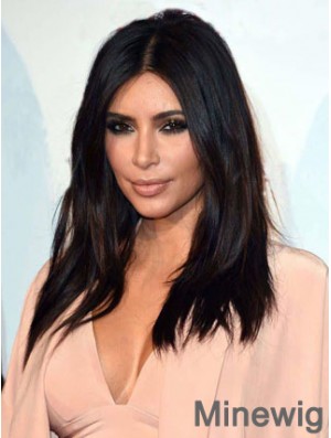 Black Straight Lace Front Perfect 18 inch Kim Kardashian Wigs