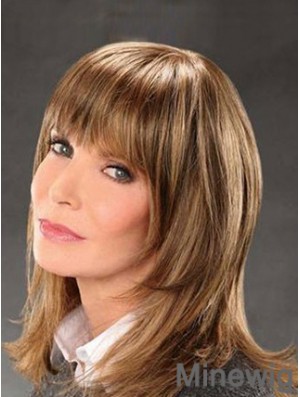 Shoulder Length Straight Bobs Lace Front Brown Exquisite 14 inch Jaclyn Smith Wigs