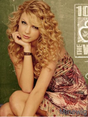 Taylor Swift Wigs With Bangs Remy Human Long Length