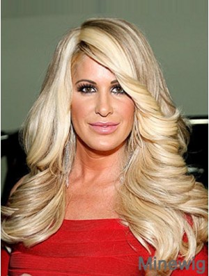 Fabulous 18 inch Chin Length Curly Layered Capless Kim Zolciak Wigs