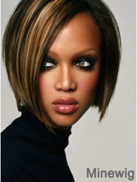 Ombre/2 Tone Straight Bobs Lace Front 10 inch Fashion Tyra Banks Wigs