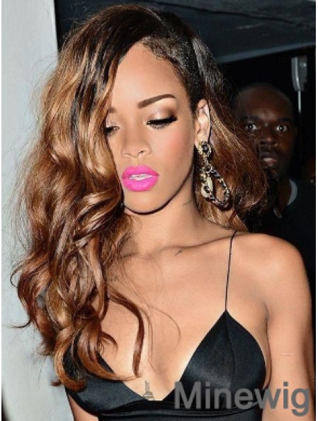 Ombre/2 Tone Wavy Layered Lace Front 22 inch Modern Rihanna Wigs