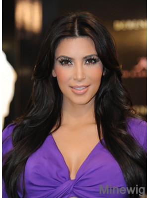 Black Long Straight Capless New 27 inch Kim Kardashian Wigs