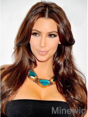 Auburn Straight Lace Front Discount 20 inch Kim Kardashian Wigs