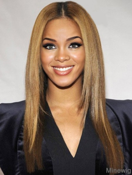 Brown Long Straight Layered Lace Front 18 inch Beyonce Wigs