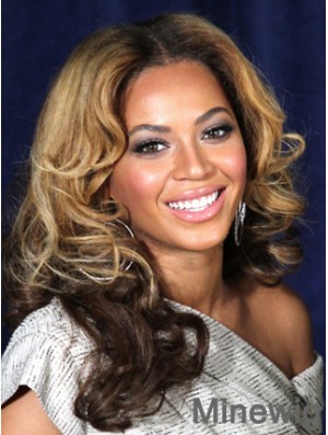 Ombre/2 tone Long Wavy Without Bangs Lace Front 16 inch Beyonce Wigs