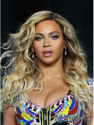 Ombre/2 tone Long Wavy Without Bangs Lace Front 18 inch Beyonce Wigs