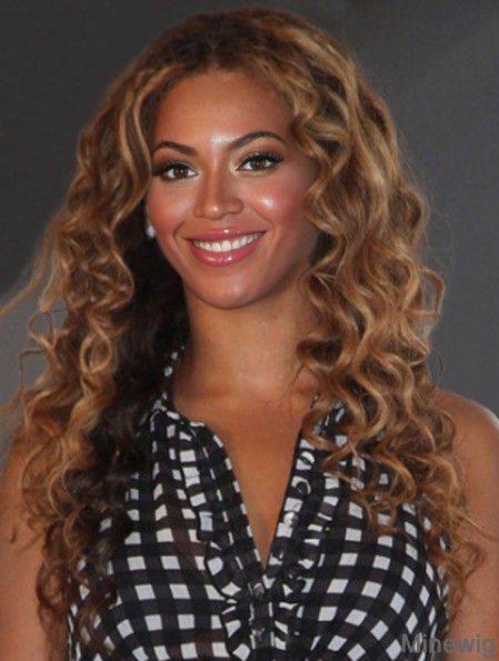 Brown Long Curly Layered Full Lace 20 inch Beyonce Wigs