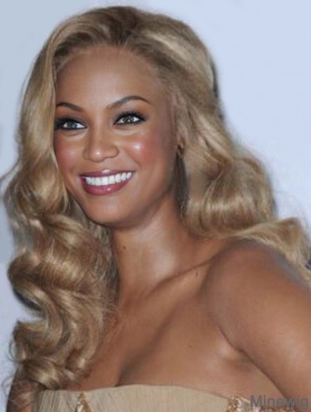 Blonde Wavy Without Bangs Lace Front 18 inch Incredible Tyra Banks Wigs