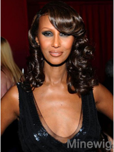 Shoulder Length Wavy Lace Front Auburn 14 inch Amazing Iman Wigs