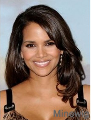 Lace Front Wavy Layered Long Exquisite 16 inch Halle Berry Wigs