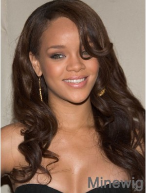 Black Wavy Layered 100% Hand-tied 20 inch Fabulous Rihanna Wigs