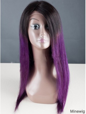 Long Straight Without Bangs Full Lace 18 inch Designed Black Women Wigs