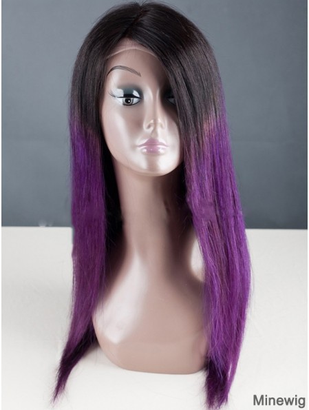 Long Straight Without Bangs Full Lace 18 inch Designed Black Women Wigs