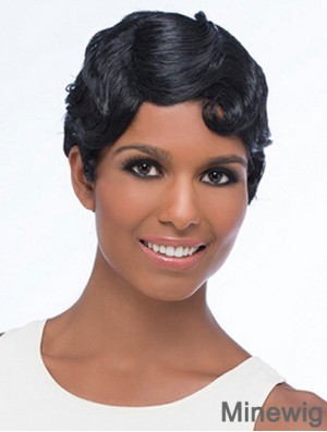 Wavy Black Suitable Short Classic Wigs