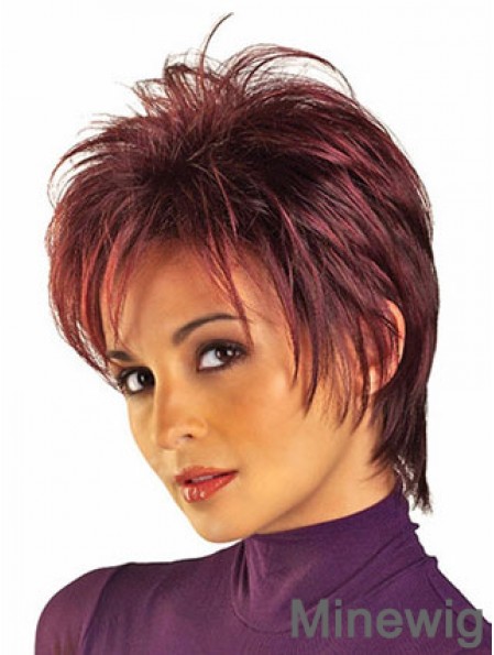 Buy Wigs Online Red Color Short Length Straight Style Boycuts