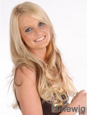 Affordable Blonde Curly Remy Human Hair Clip In Hair Extensions