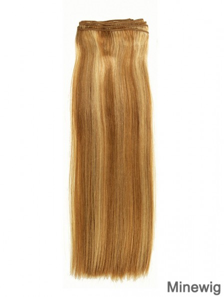 Straight Remy Human Hair Blonde New Weft Extensions