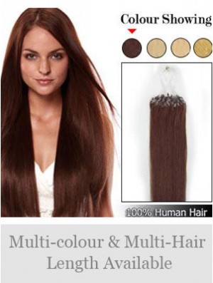 Online Auburn Straight Micro Loop Ring Hair Extensions