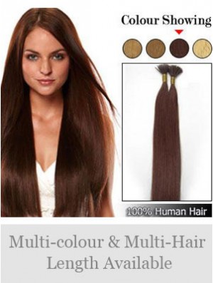 Auburn Straight Stick/I Tip Hair Extensions