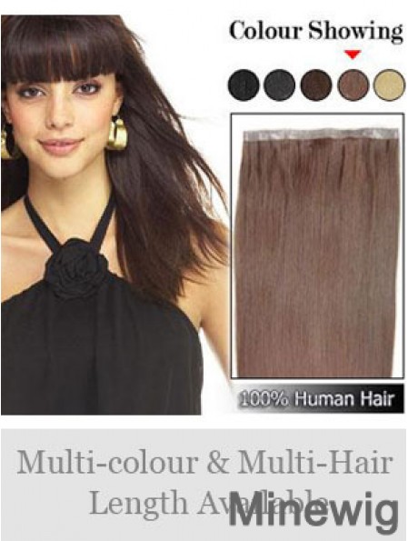 Straight Remy Human Hair Auburn Discount Weft Extensions